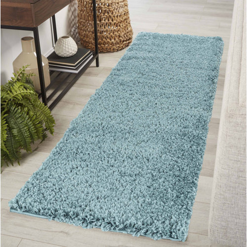 Hashtag Home Chanice Shaggy Duck Egg Blue Rug & Reviews Wayfair.co.uk